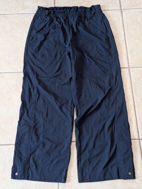 Athleta Navy Blue Cinch Waist Active Pants Size Large